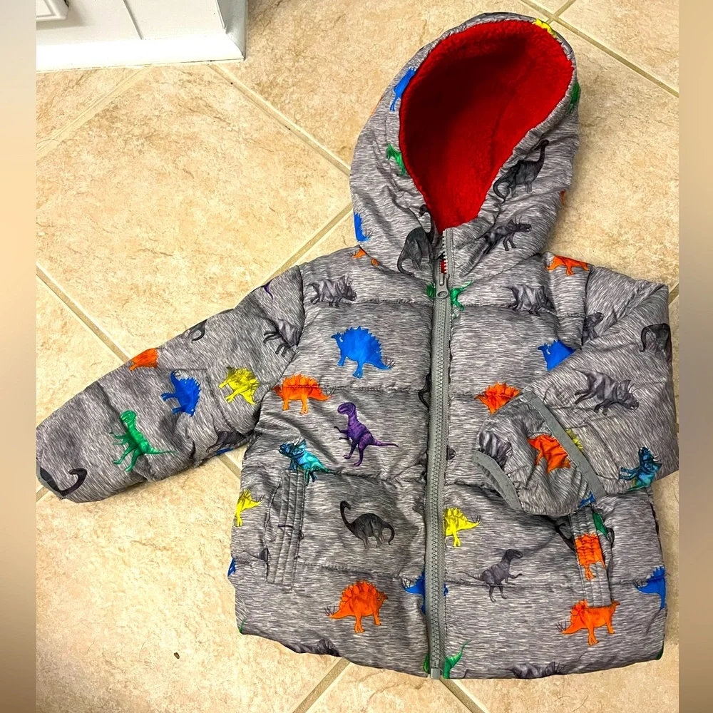 Swiss Tech dinosaur winter coat size 18 months
